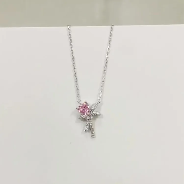 ALI THE FOX S925 Silver Necklaces Women's-2