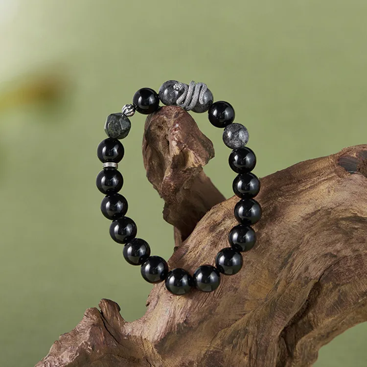 ALI THE FOX Obsidian Bracelets Unisex-1