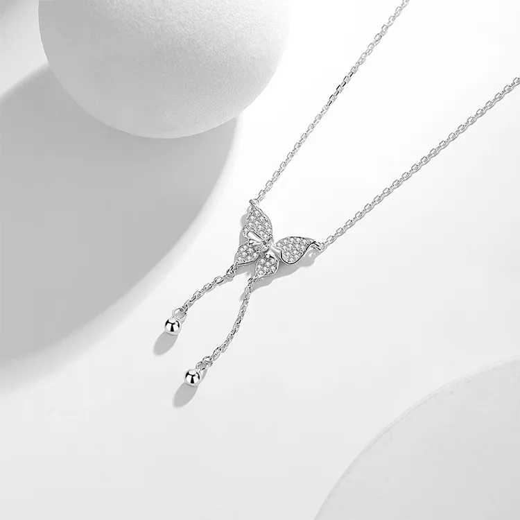 ALI THE FOX S925 Silver Necklaces Women's-4