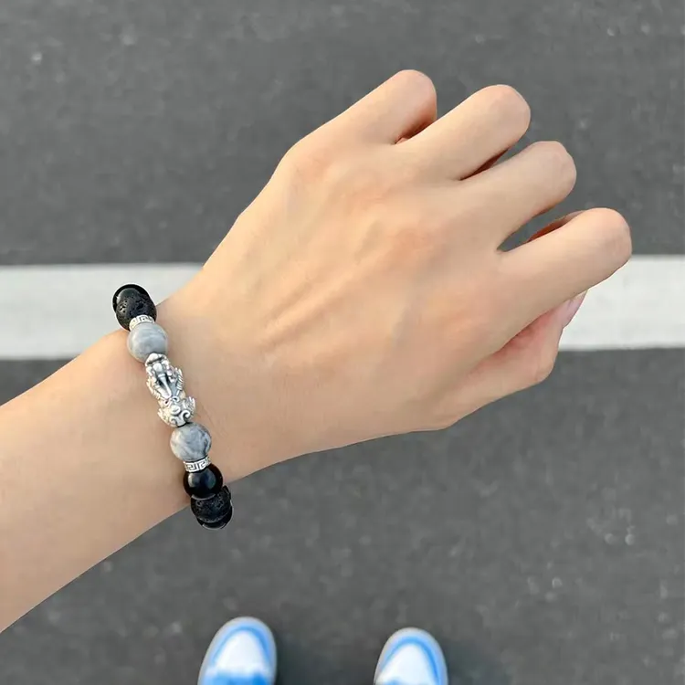 ALI THE FOX Obsidian Bracelets Unisex-3