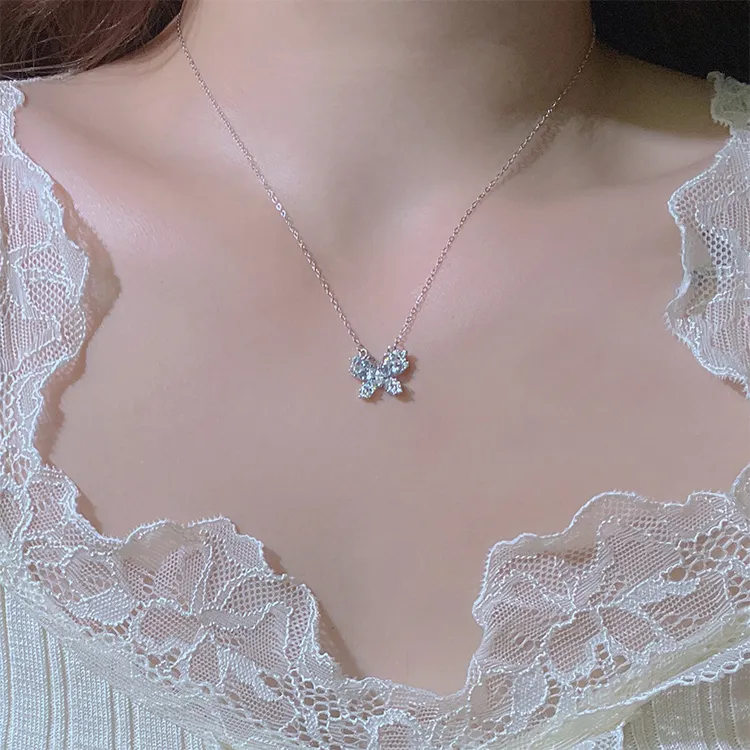 ALI THE FOX Zircon Necklaces Women's-1