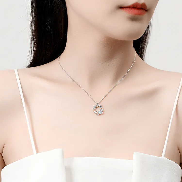 ALI THE FOX S925 Silver Necklaces Women's-5