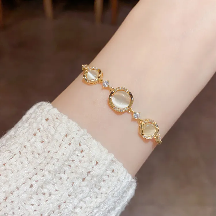ALI THE FOX Glass Cat Eye Bracelets Women's-3