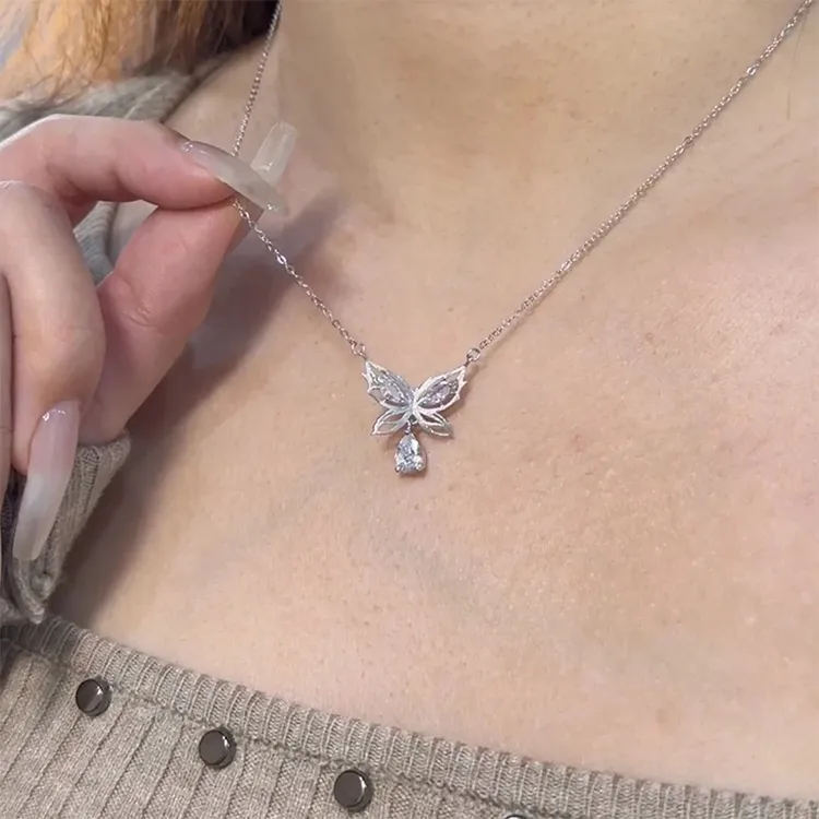 ALI THE FOX Zircon Necklaces Women's-1