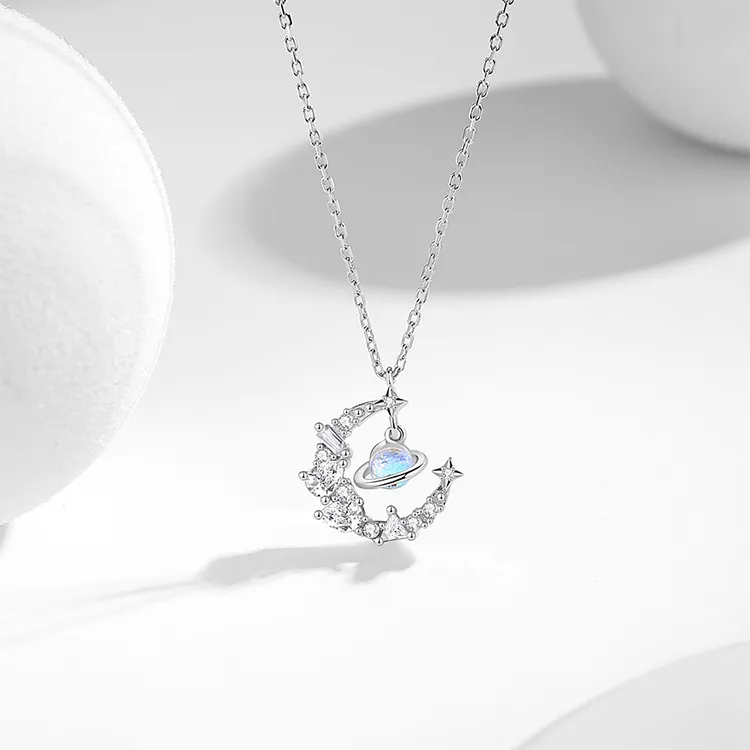 ALI THE FOX S925 Silver Necklaces Women's-3