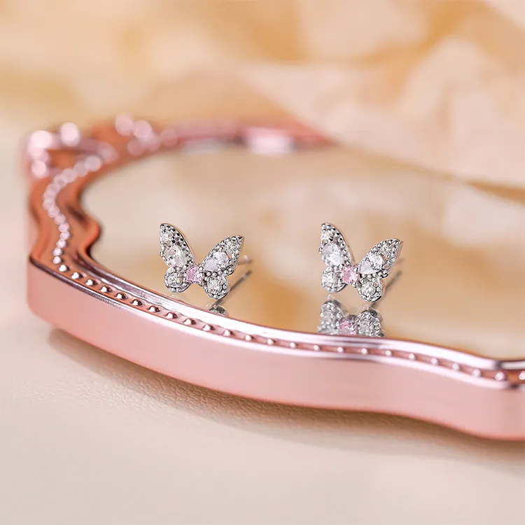 ALI THE FOX S925 Silver Stud Earrings Women's-4