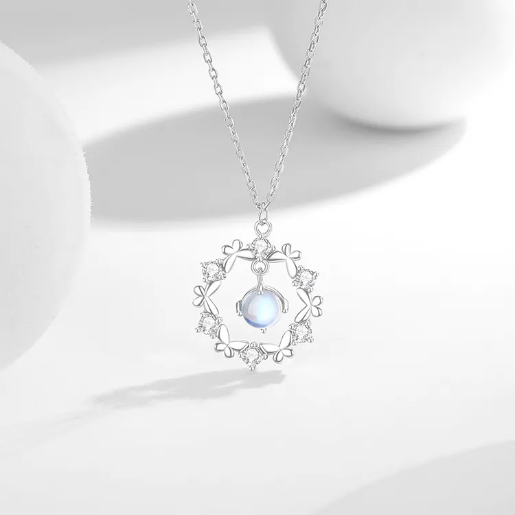 ALI THE FOX S925 Silver Necklaces Women's-3