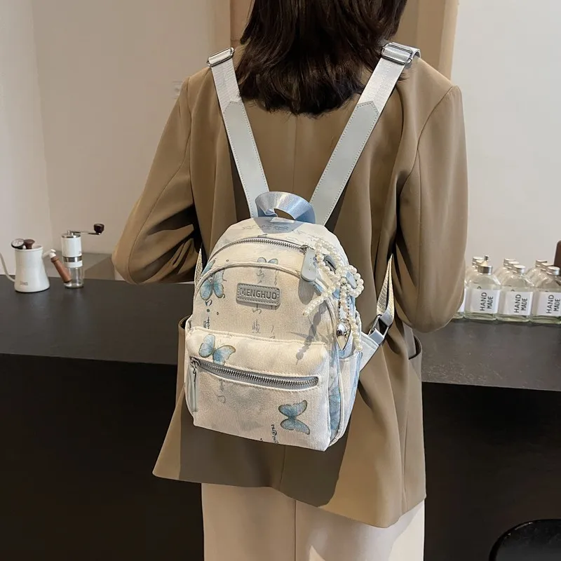 Duoluplo Doron Paul Fabric Backpack Women's Multicolor-12