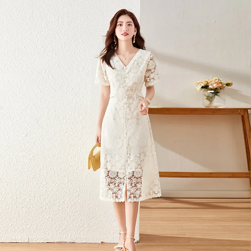 FAIRWHALE Short Sleeved Dress Women's-3