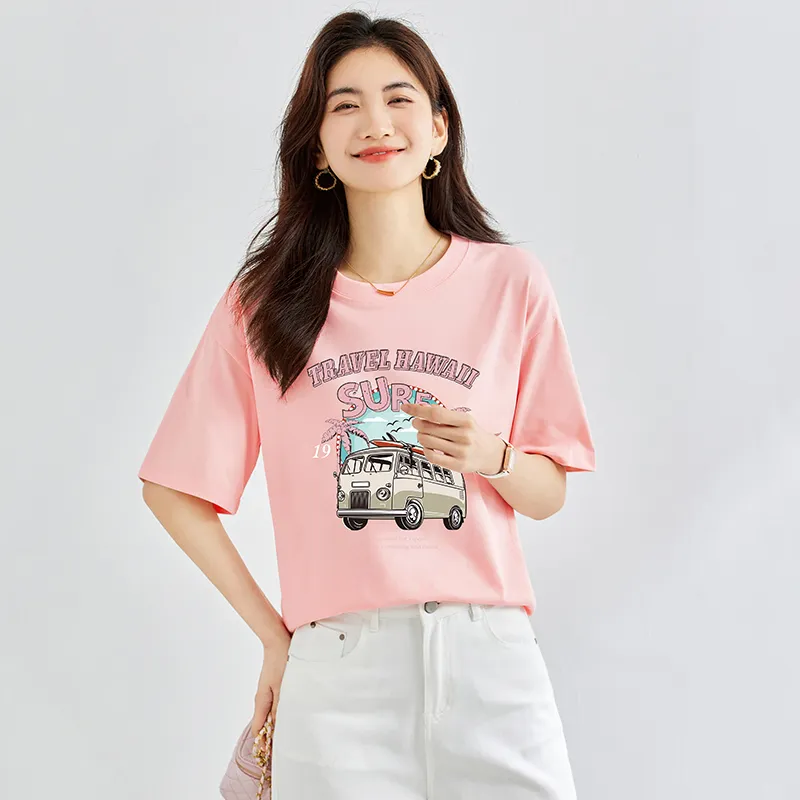 FAIRWHALE Drop Shoulder Sleeve T Shirt Women's-3