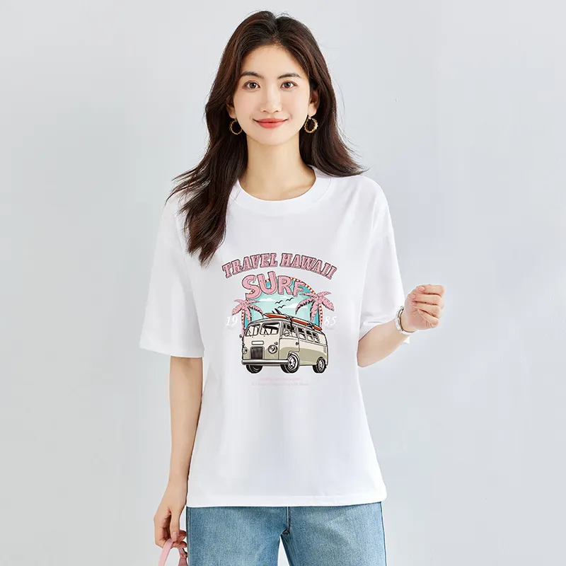FAIRWHALE Drop Shoulder Sleeve T Shirt Women's-7