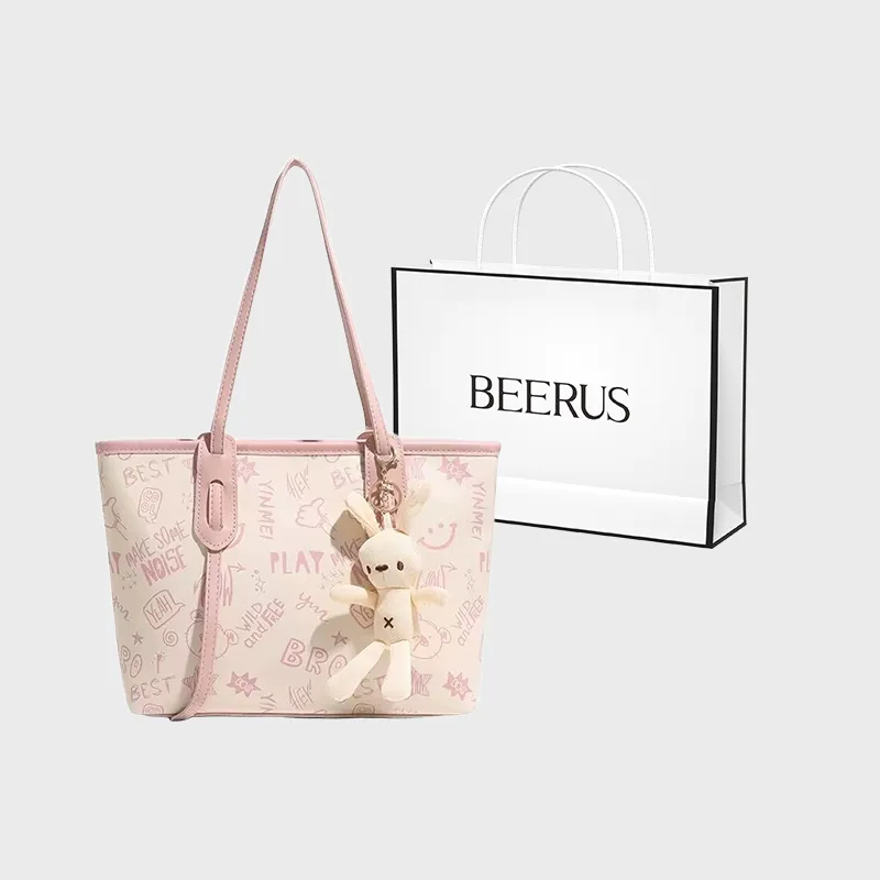 BEERUS PU Tote Bag, Shopping Bag, Shoulder Bag Unisex Multicolor-21