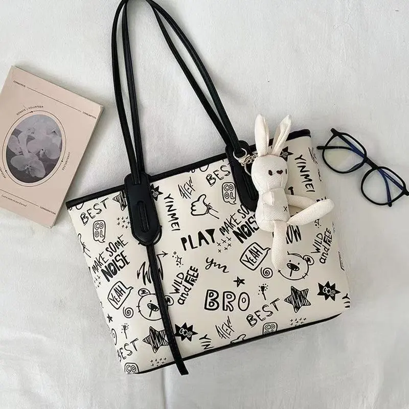 BEERUS PU Tote Bag, Shopping Bag, Shoulder Bag Unisex Multicolor-10
