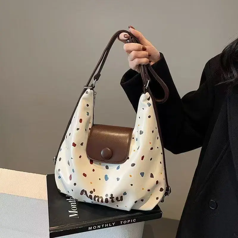 HCXK PU Shoulder Bag Women's White-6