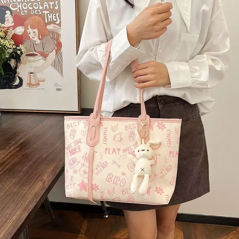 BEERUS PU Tote Bag, Shopping Bag, Shoulder Bag Unisex Multicolor-23