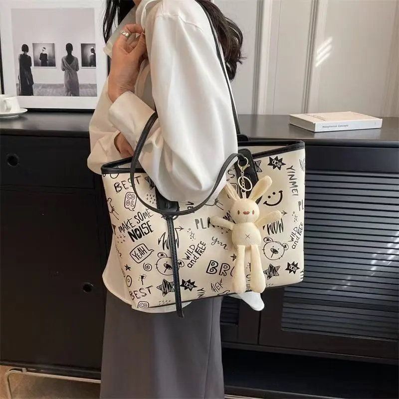 BEERUS PU Tote Bag, Shopping Bag, Shoulder Bag Unisex Multicolor-19