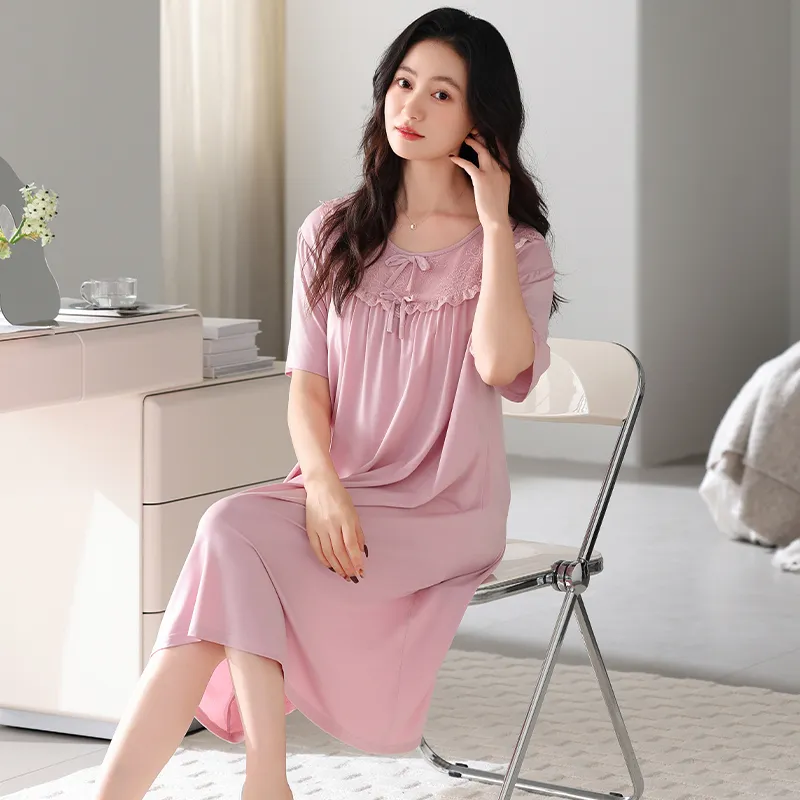 HUADAOJI Women's Nightgowns-4