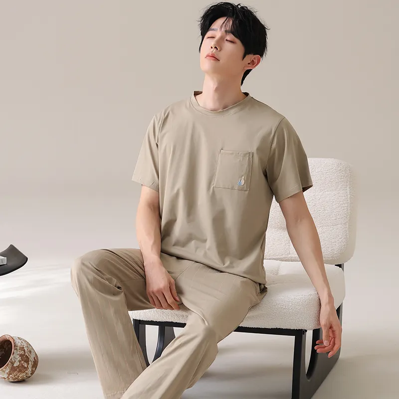 HUADAOJI Men Pajama Sets-3