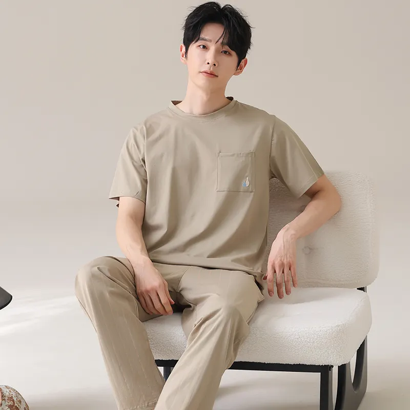 HUADAOJI Men Pajama Sets-4