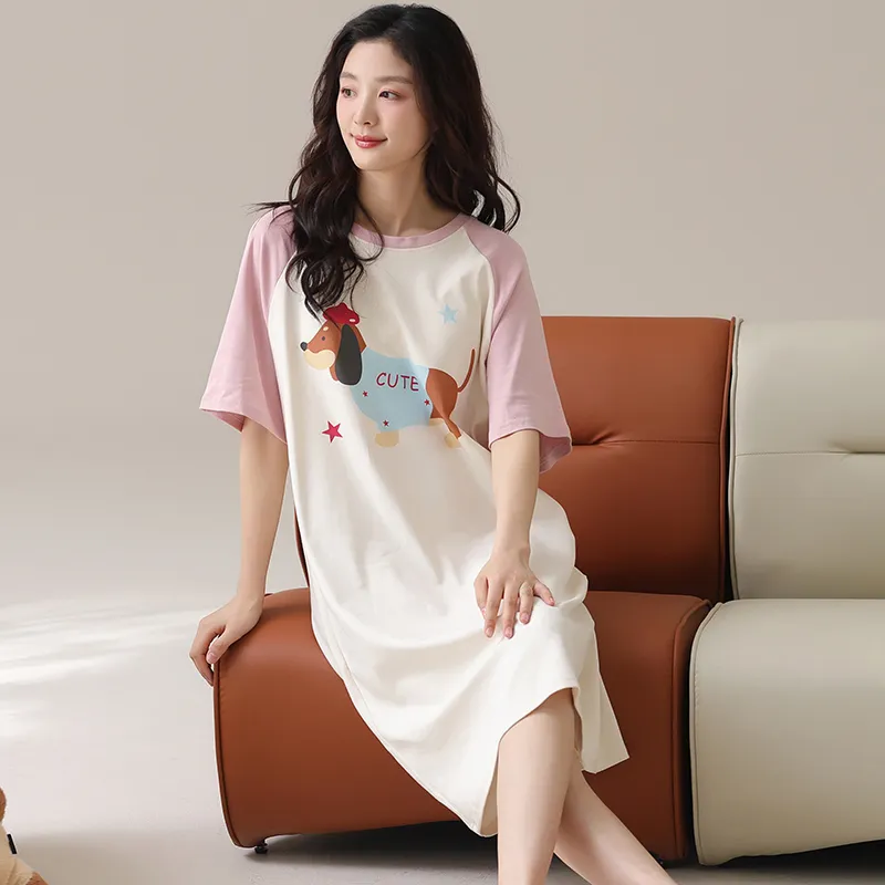 HUADAOJI Women's Nightgowns-5