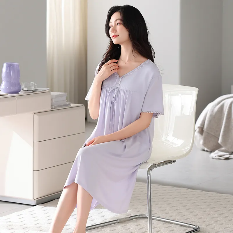 HUADAOJI Women's Nightgowns-4