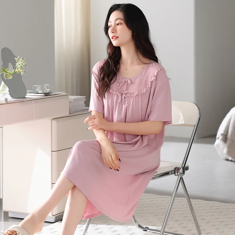 HUADAOJI Women's Nightgowns-5