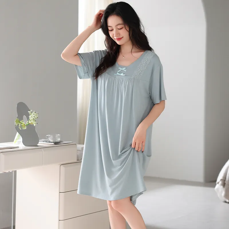 HUADAOJI Women's Nightgowns-4