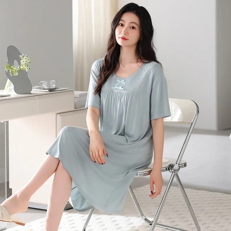 HUADAOJI Women's Nightgowns-3