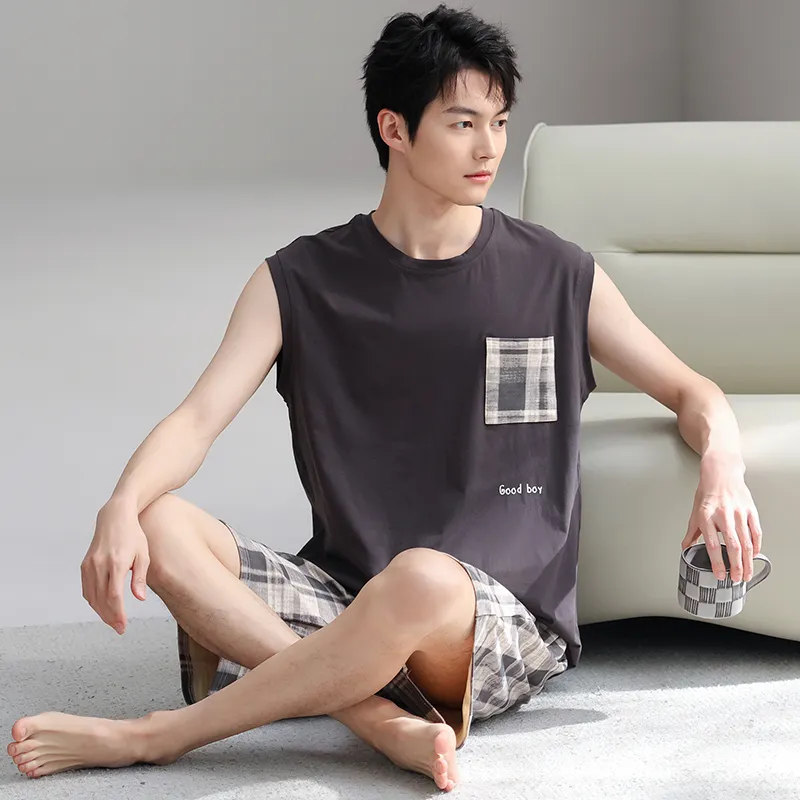 HUADAOJI Men Pajama Sets-3