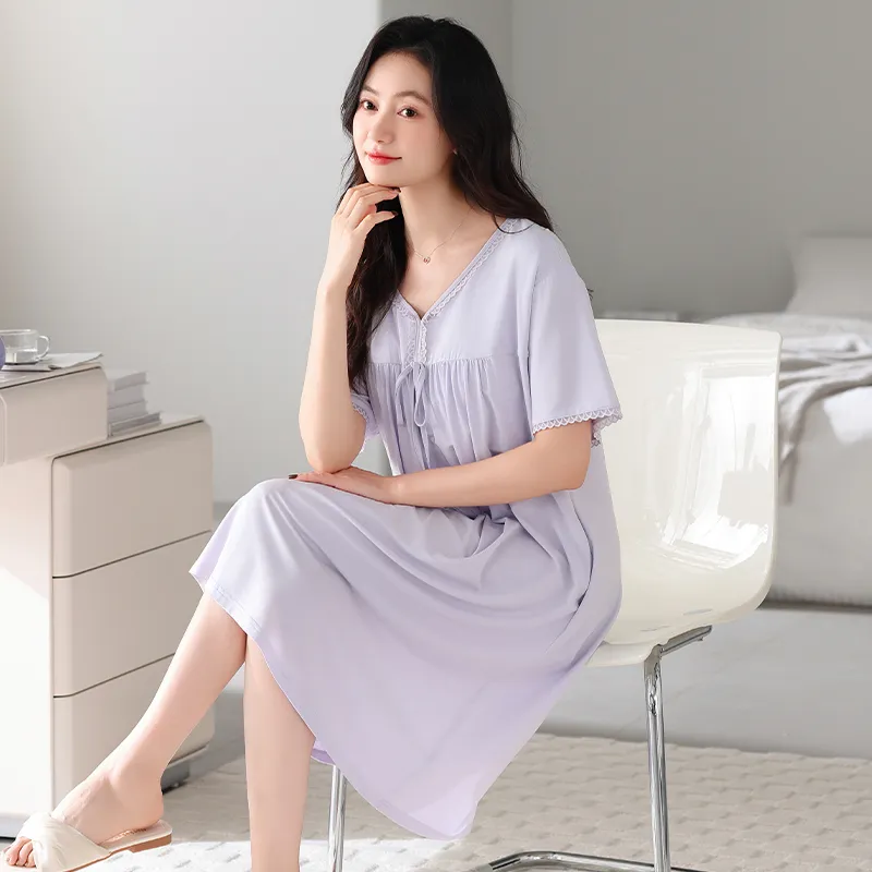 HUADAOJI Women's Nightgowns-2