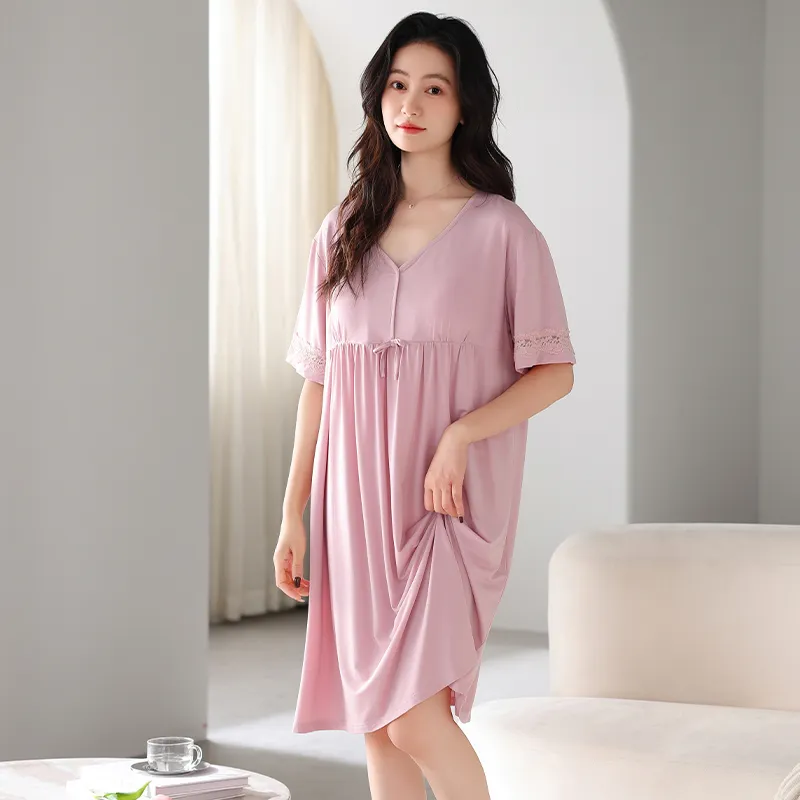 HUADAOJI Women's Nightgowns-4