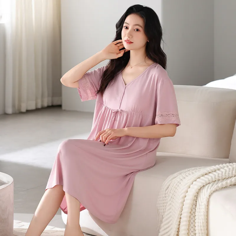 HUADAOJI Women's Nightgowns-5