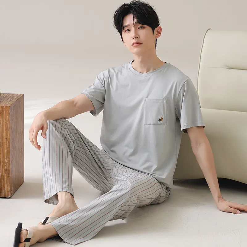 HUADAOJI Men Pajama Sets-1