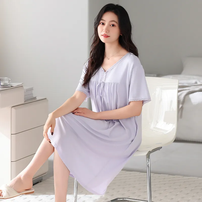 HUADAOJI Women's Nightgowns-3