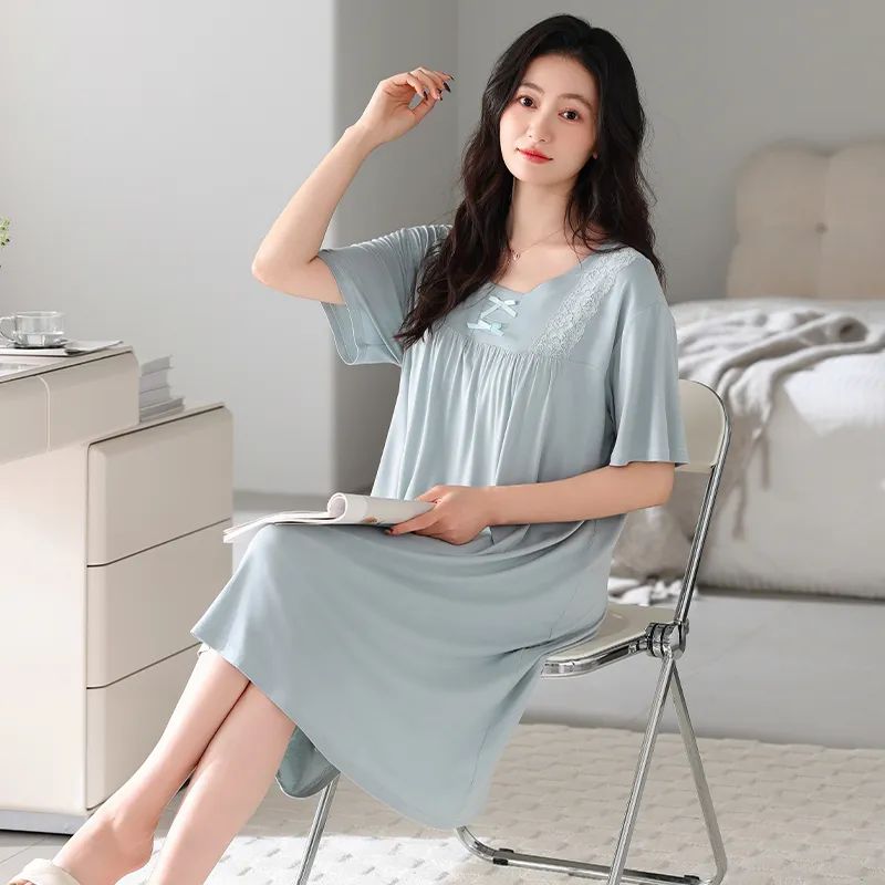 HUADAOJI Women's Nightgowns-5