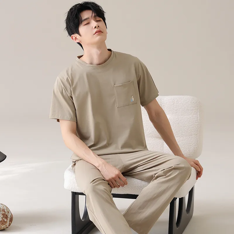 HUADAOJI Men Pajama Sets-5