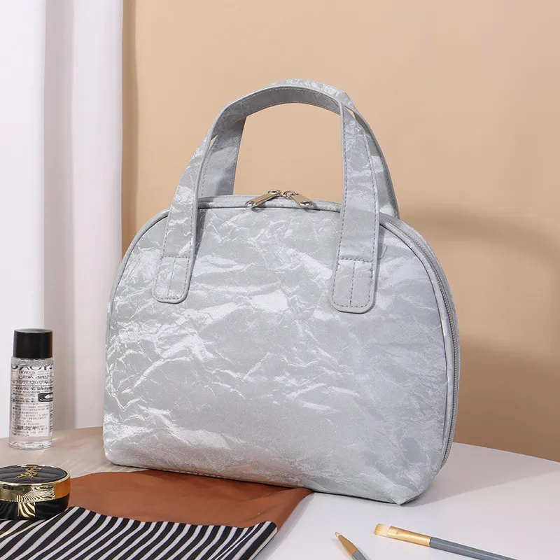 Gentle Welcome Shell Makeup Bags Large Capacity Partitioned Storage-5