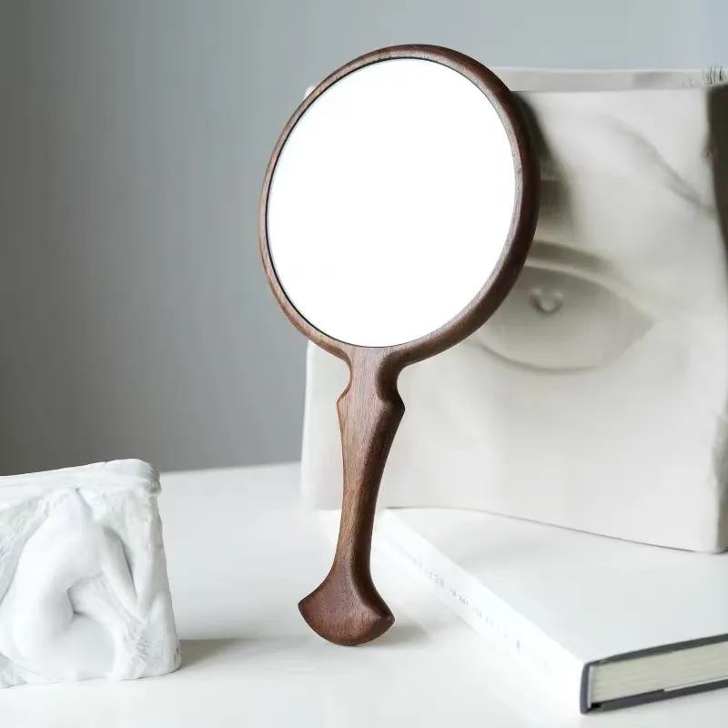Gentle Welcome Solid Wood Vintage Controller Mermaid Make Up Mirrors-4