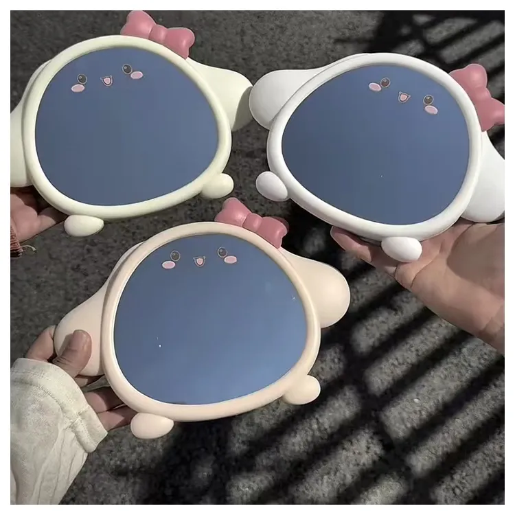 Gentle Welcome Cartoon Cute Makeup Mirror HD Wall Hanging Desktop Portable Small Mirror Travel Dormitory Mirror-11