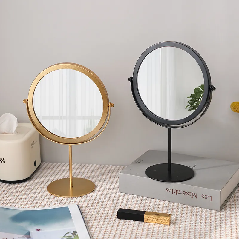 Gentle Welcome Bedroom Vanity Table Desktop Rotatable Stand HD Make Up Mirrors-7