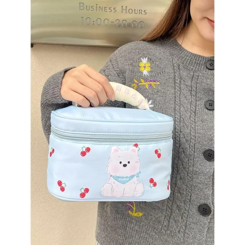 Gentle Welcome Cartoon Bear Cute Makeup Bags Convenient Portable-4