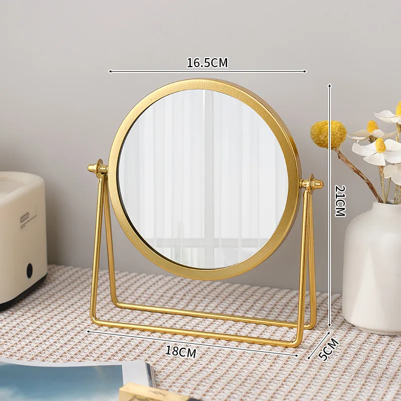 Gentle Welcome Bedroom Vanity Table Desktop Rotatable Stand HD Make Up Mirrors-9