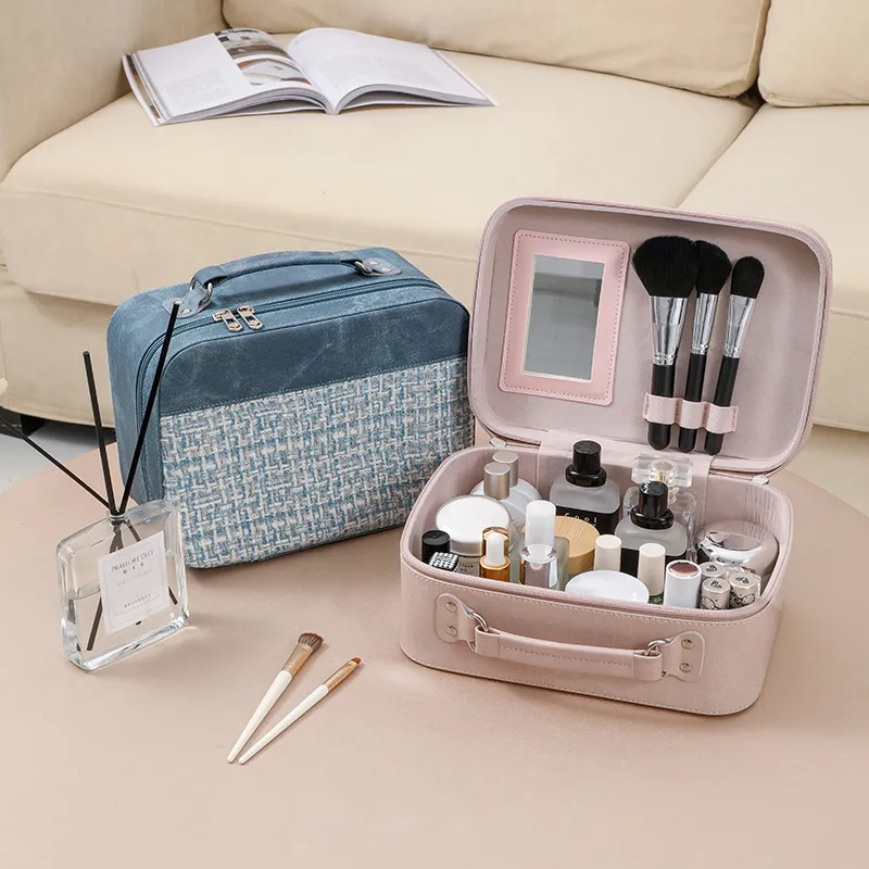 Gentle Welcome Chanel Inspired Portable Instagram Premium Style Makeup Bags-7