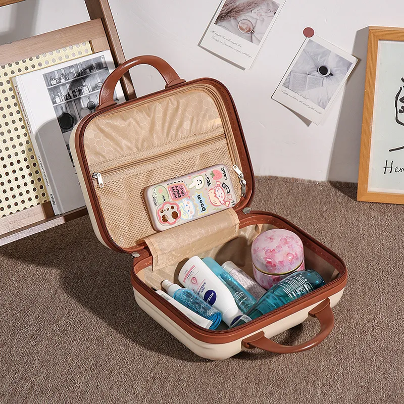 Gentle Welcome Small Box Korean Style Makeup Bags Convenient Storage-6