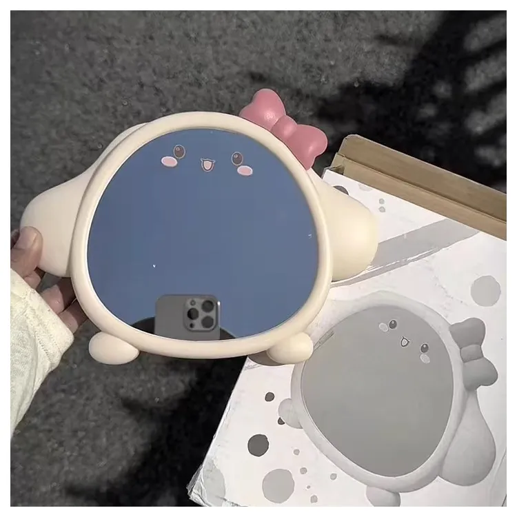 Gentle Welcome Cartoon Cute Makeup Mirror HD Wall Hanging Desktop Portable Small Mirror Travel Dormitory Mirror-10
