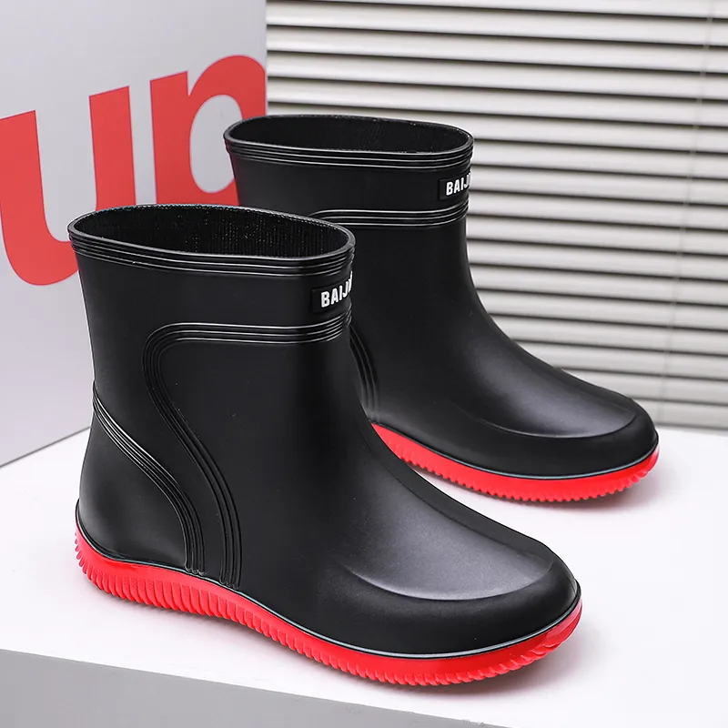 LONGYING Rain Boots Men-5
