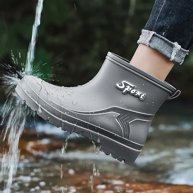 LONGYING Rain Boots Men-5
