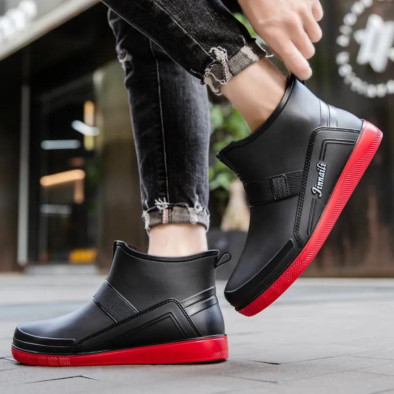 LONGYING Rain Boots Men-9