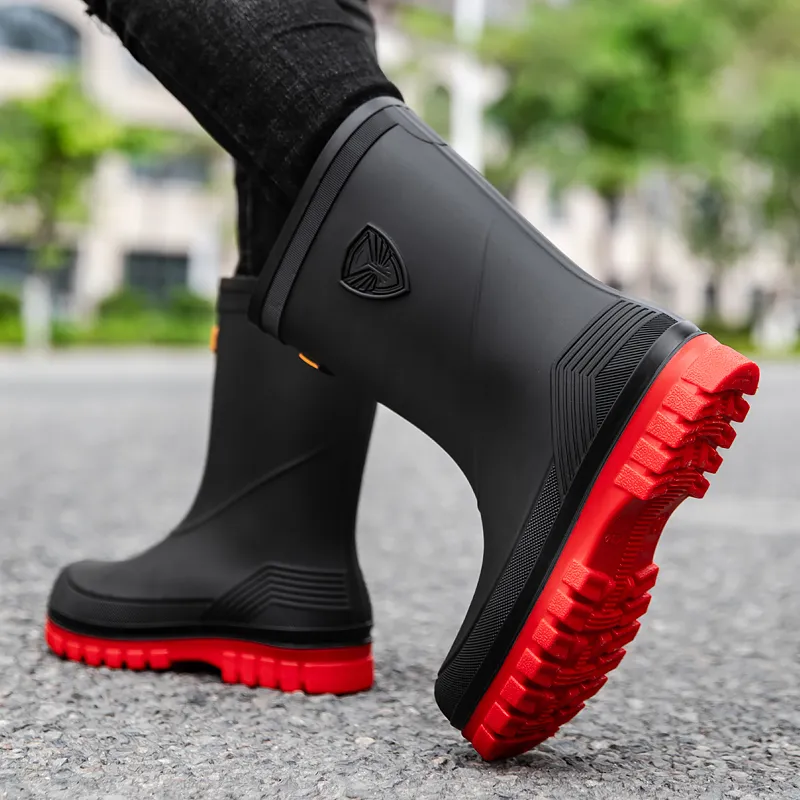 LONGYING Rain Boots Men-12