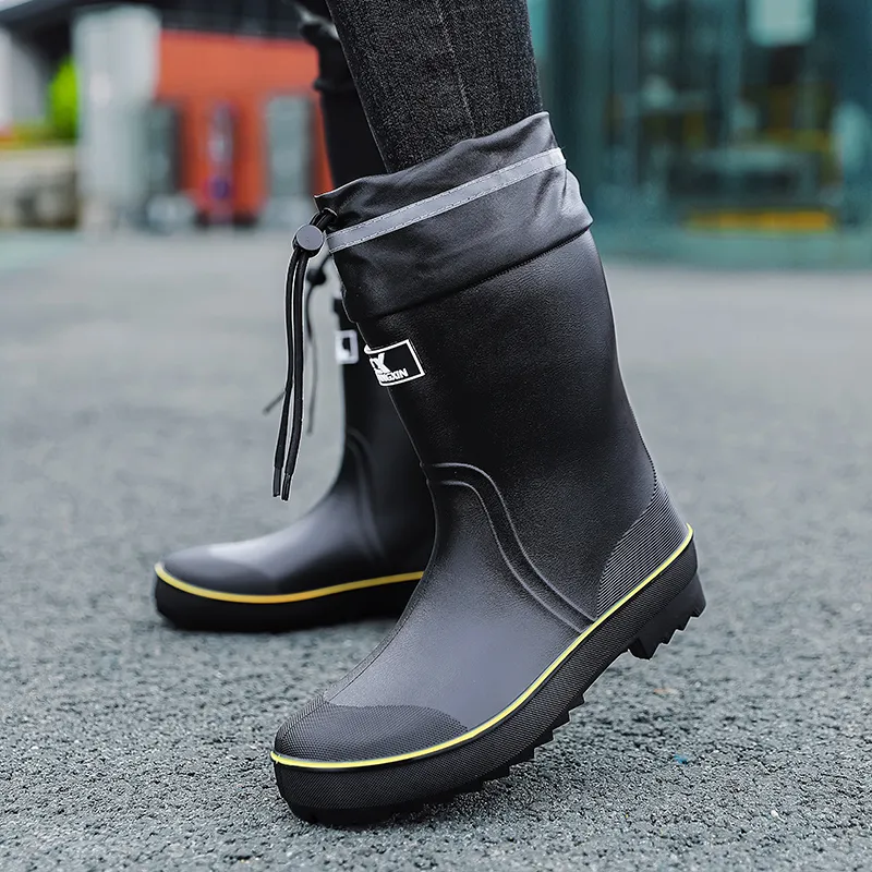 LONGYING Rain Boots Men-7